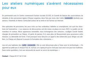Lire la suite à propos de l’article Les ateliers s&rsquo;avèrent nécessaires pour eux